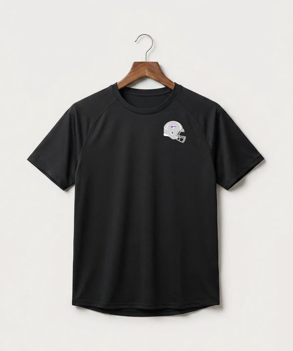 Polk County West Football (Boys) - Black Tee - Left Chest