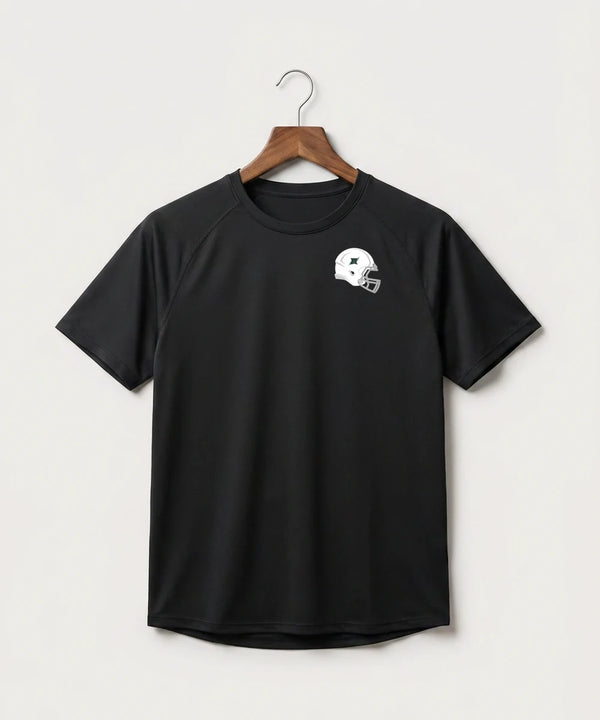 Rock Ridge High School Football (Boys) - Black Tee - Left Chest