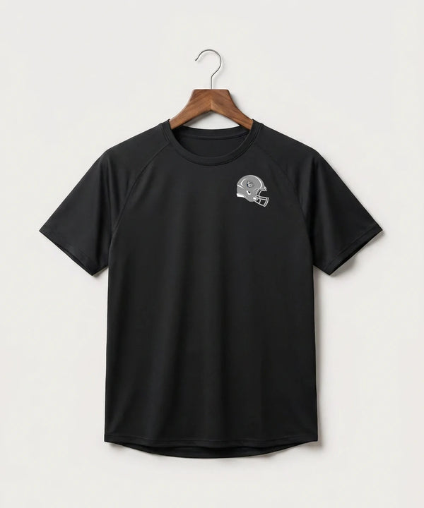 Sargent County High School Football (Boys) - Black Tee - Left Chest