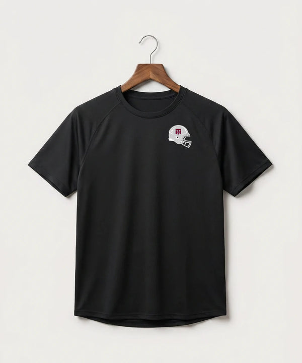 Two Harbors High School Football (Boys) - Black Tee - Left Chest