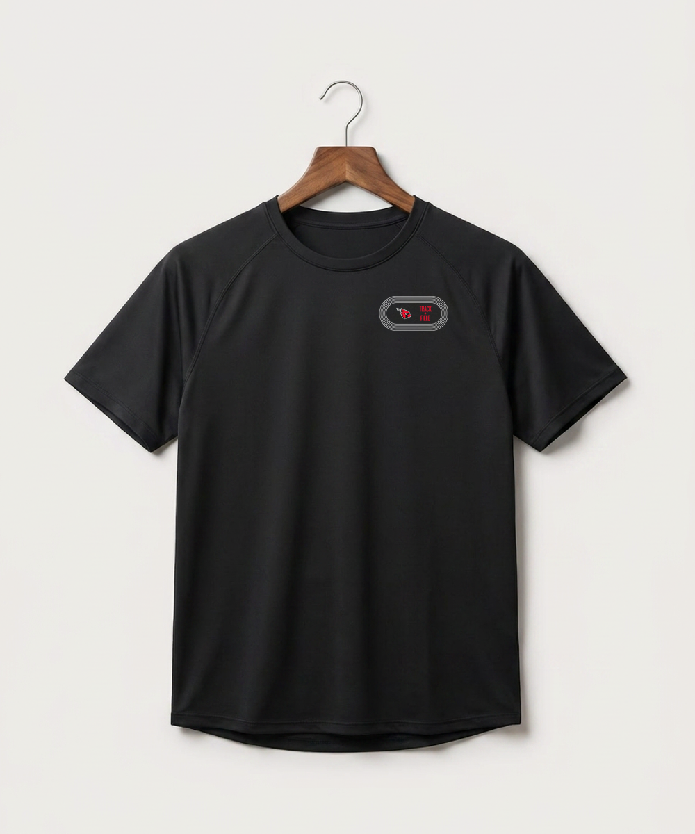 Forreston Track and Field - Black Tee - Left Chest