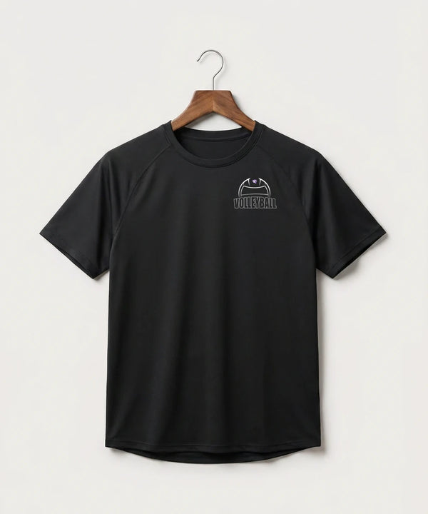 Goodhue High School Volleyball (Girls) - Black Tee - Left Chest