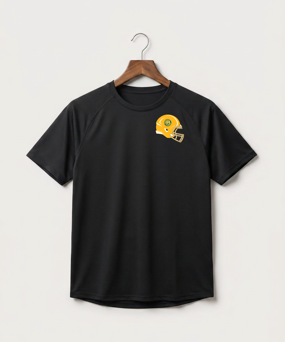 Rushford Peterson High School Football (Boys) - Black Tee - Left Chest