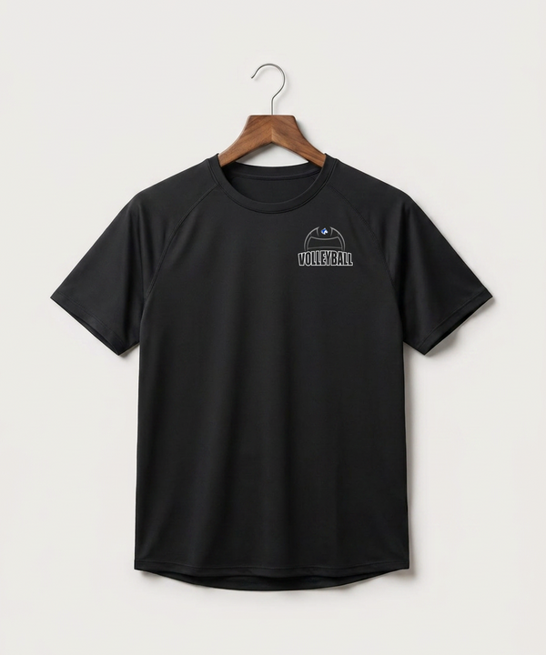 Owatonna High School Volleyball (Girls) - Black Tee - Left Chest