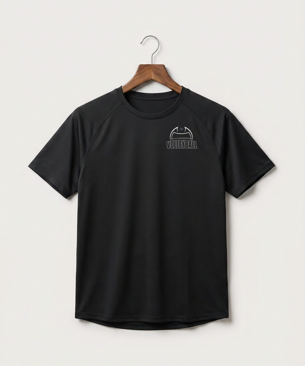 Zumbrota Mazeppa High School Volleyball (Girls) - Black Tee - Left Chest