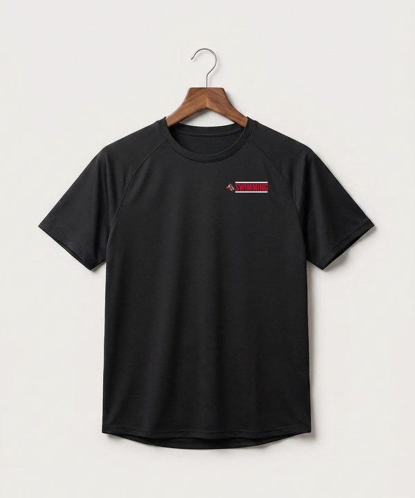 John Marshall High School Swim Dive Girls - Black Tee - Left Chest