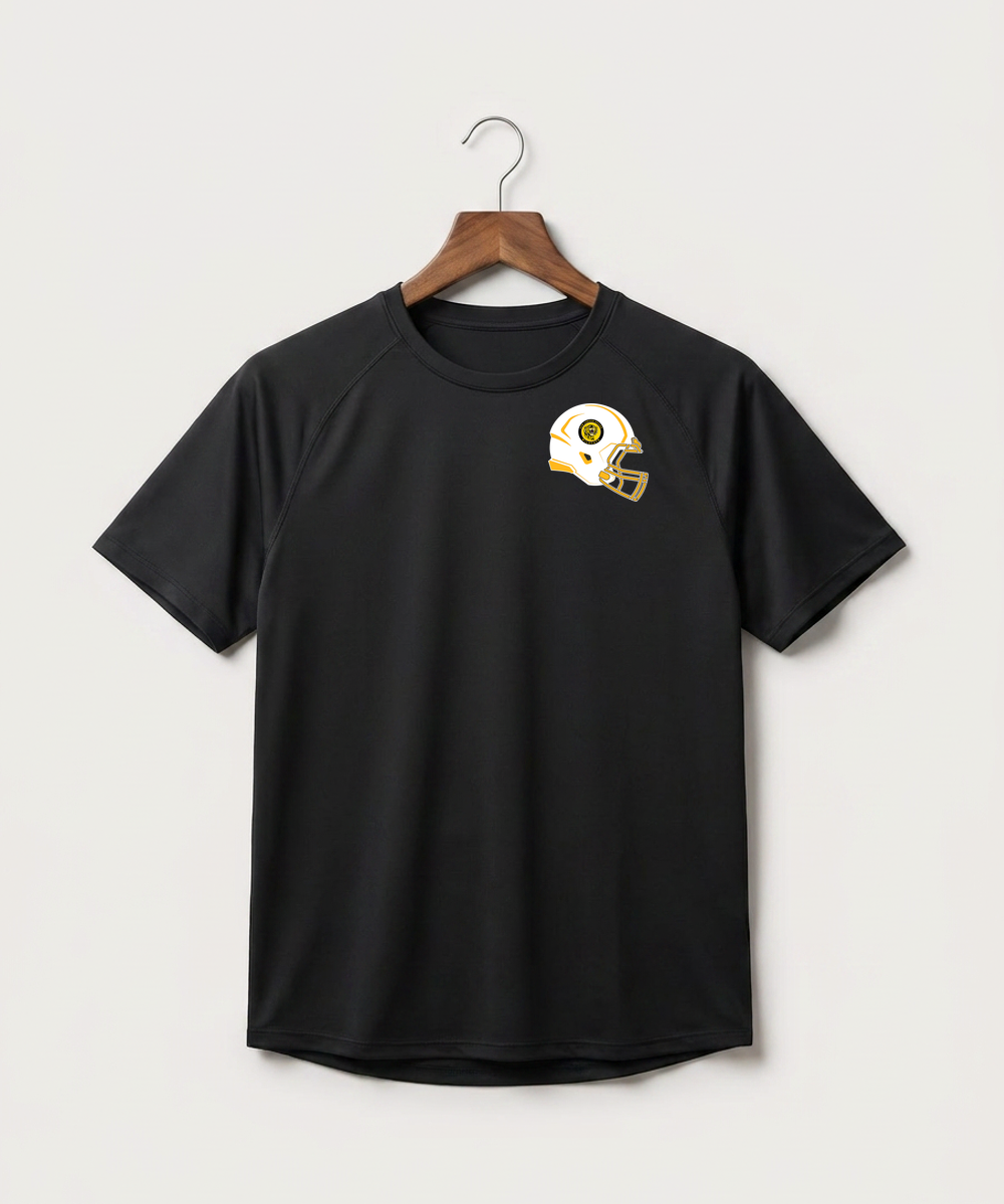 New London Spicer High School Football (Boys) - Black Tee - Left Chest