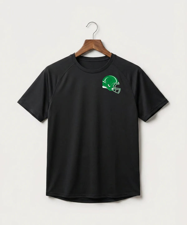 Pipestone Area High School Football (Boys) - Black Tee - Left Chest