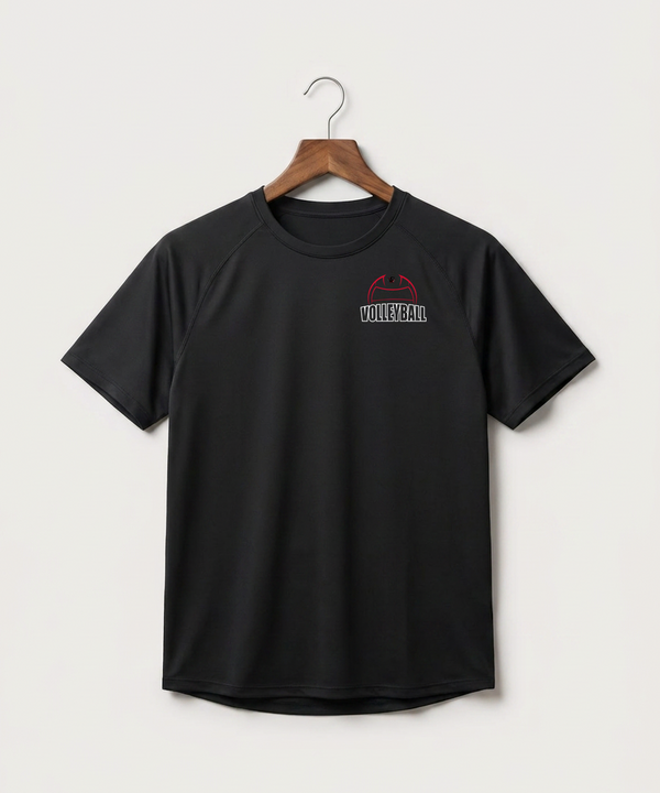 Tracy-Milroy-Balaton High School Volleyball (Girls) - Black Tee - Left Chest