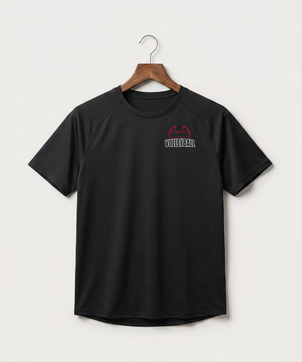Tracy-Milroy-Balaton High School Volleyball (Girls) - Black Tee - Left Chest
