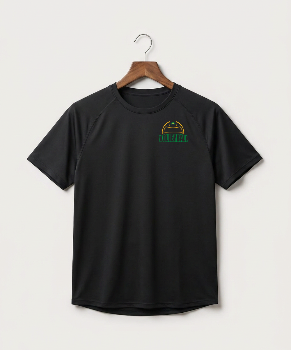 Rosemount High School Volleyball (Girls) - Black Tee - Left Chest