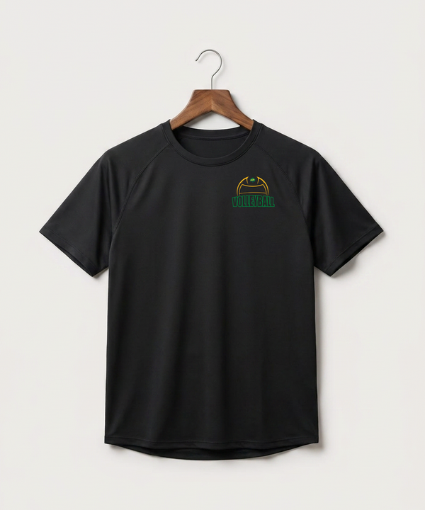 Rosemount High School Volleyball (Girls) - Black Tee - Left Chest