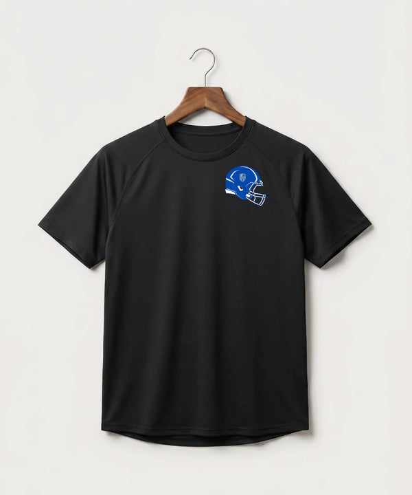 Lake Crystal-Welcome-Memorial High School Football (Boys) - Black Tee - Left Chest