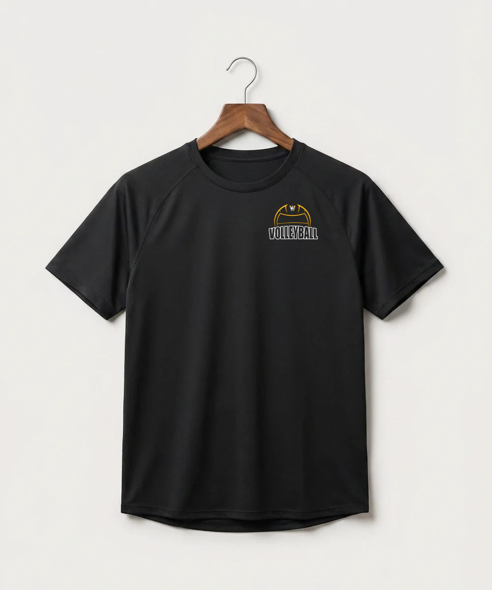 Windom Area High School Volleyball (Girls) - Black Tee - Left Chest