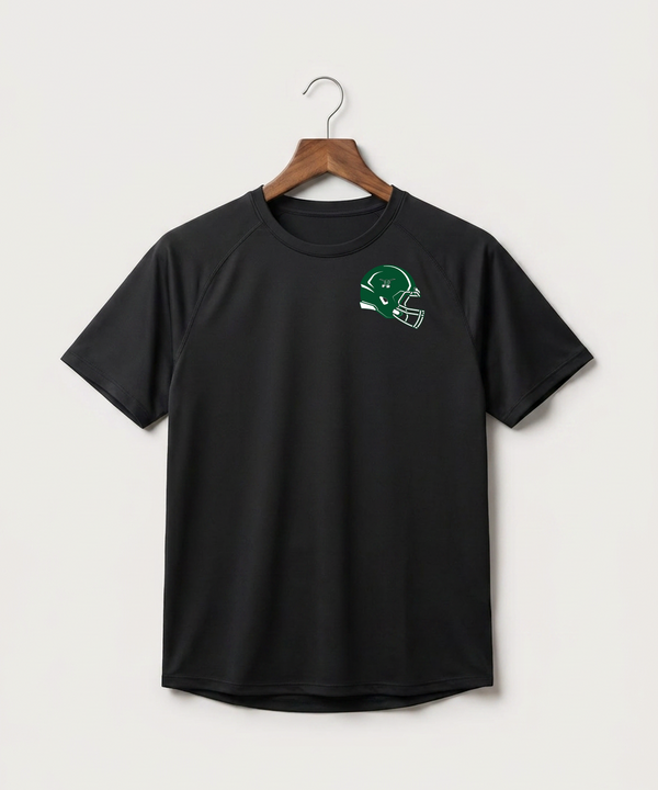 West Fargo High School Football (Boys) - Black Tee - Left Chest