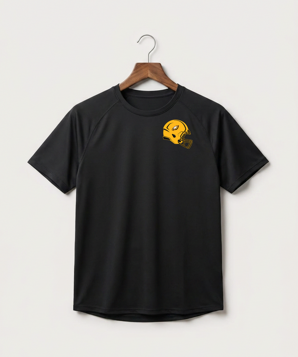 Dover-Eyota High School Football (Boys) - Black Tee - Left Chest