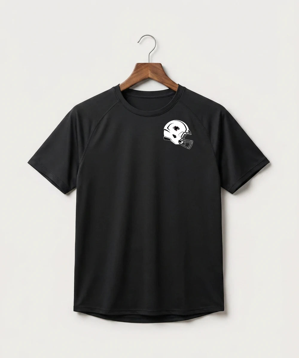 Nrheg Panthers High School Football (Boys) - Black Tee - Left Chest