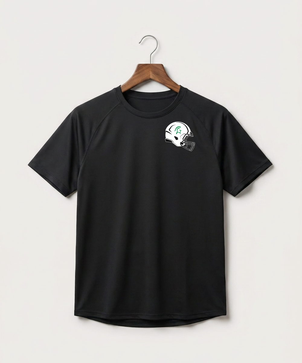 La Crescent High School Football (Boys) - Black Tee - Left Chest