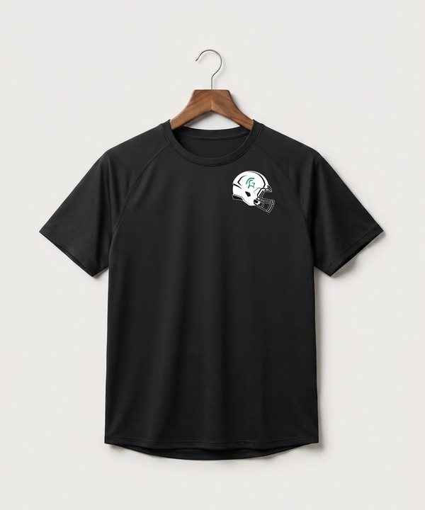 La Crescent High School Football (Boys) - Black Tee - Left Chest