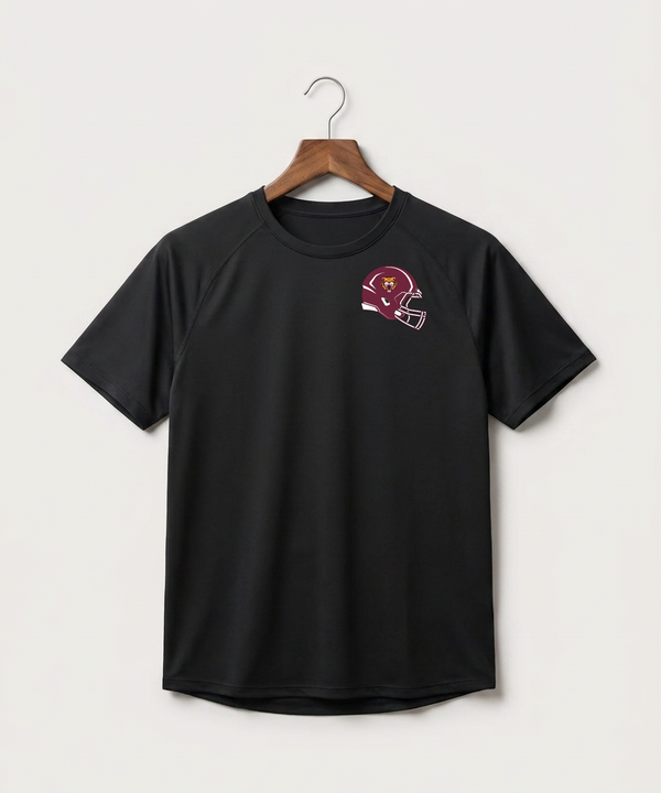 Stewartville High School Football (Boys) - Black Tee - Left Chest