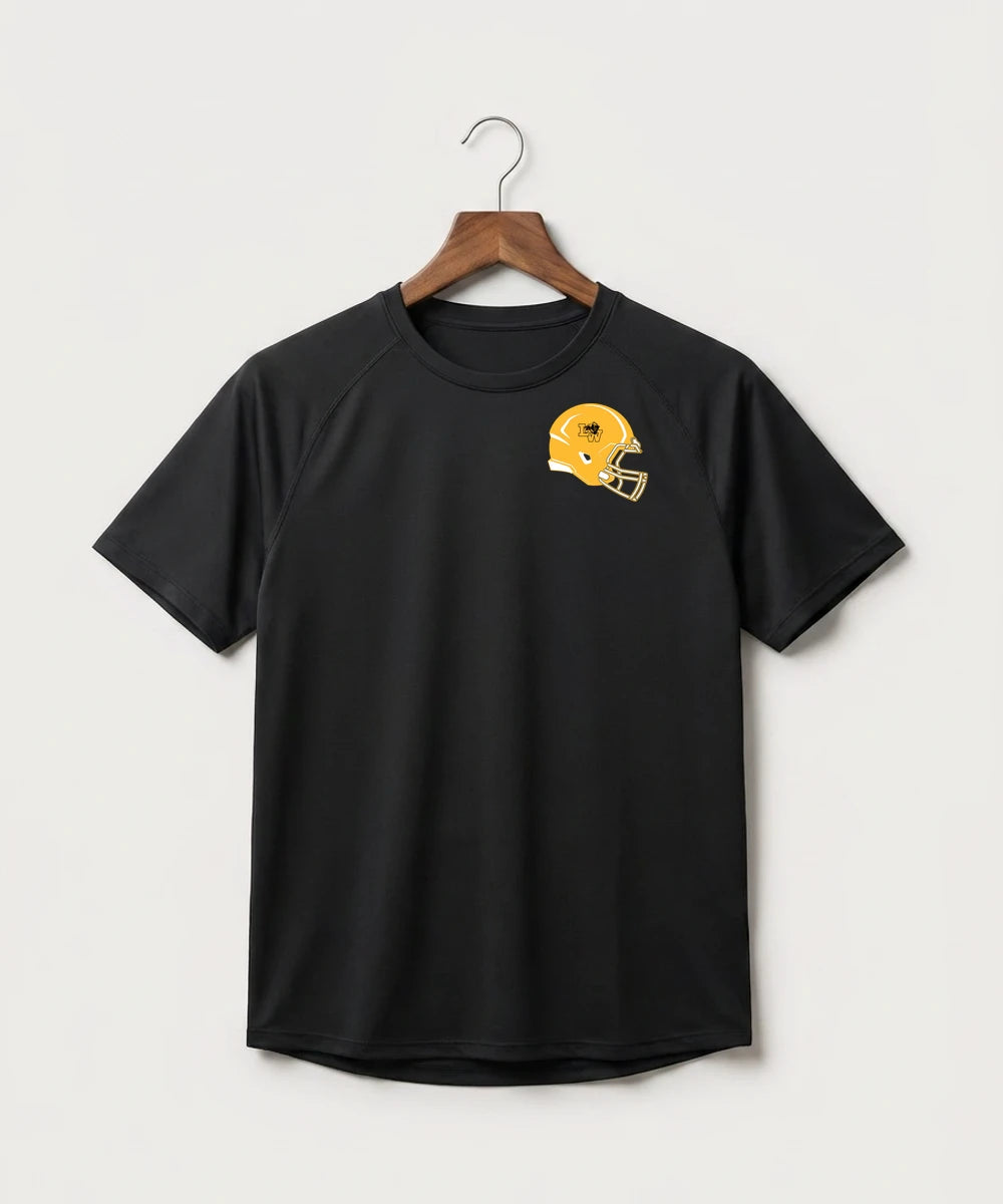 Le-Win Football - Black Tee - Left Chest