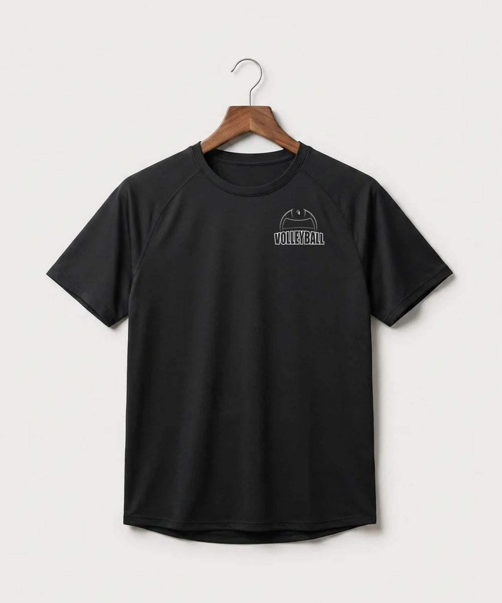 Kingsland High School Volleyball (Girls) - Black Tee - Left Chest