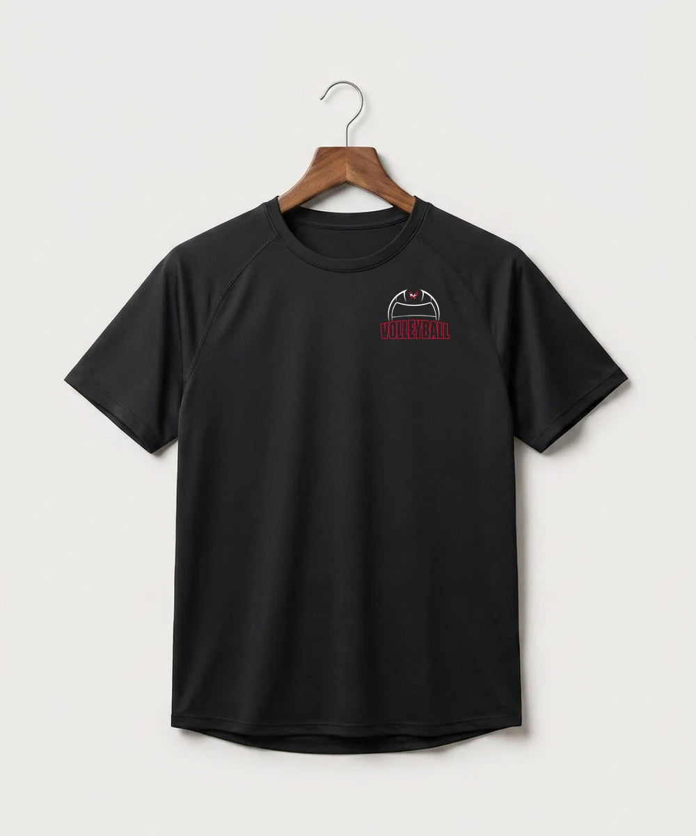 Wabasha Kellogg High School Volleyball (Girls) - Black Tee - Left Chest