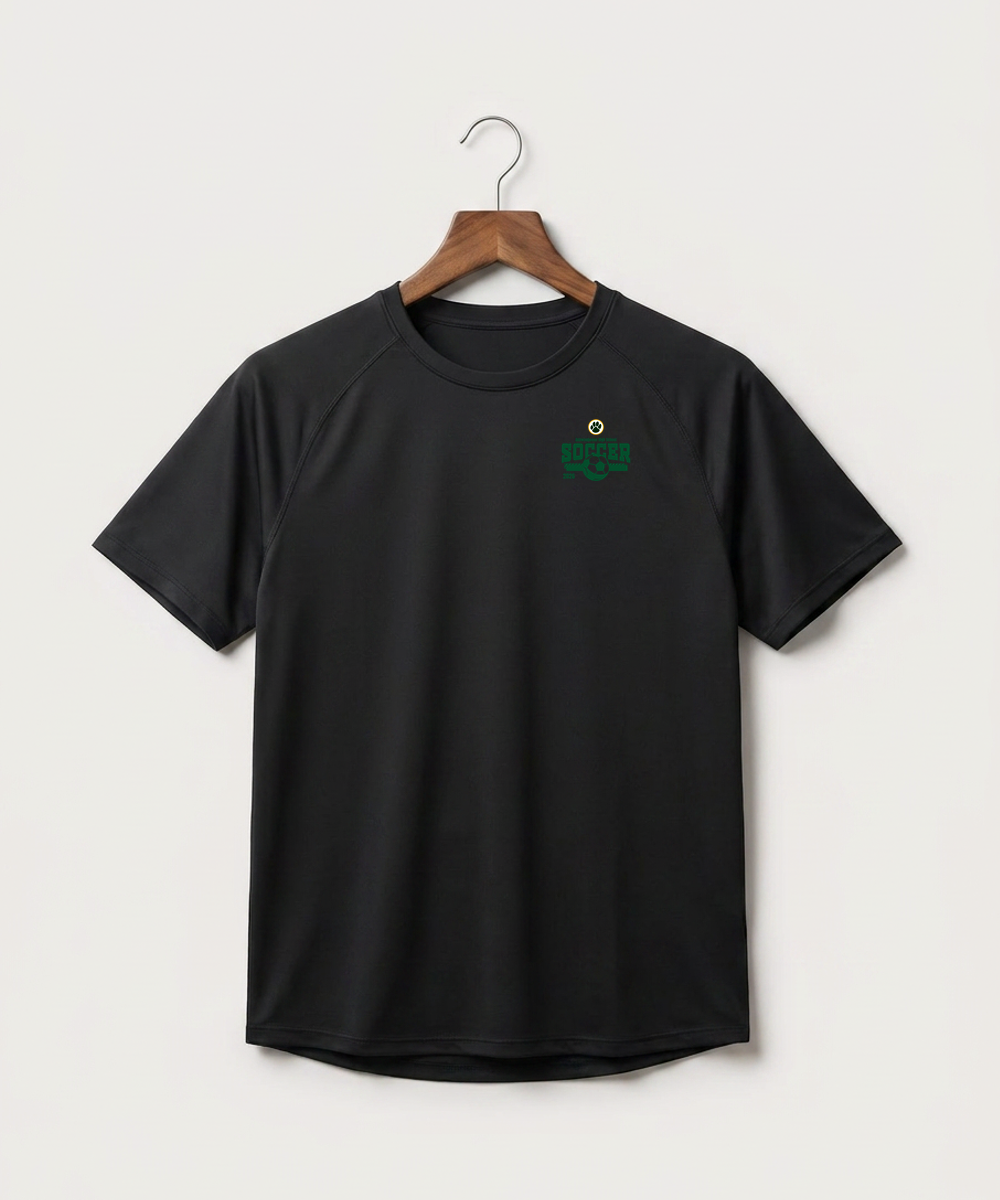 Ashwaubenon High School Soccer (Boys) - Black Tee - Left Chest
