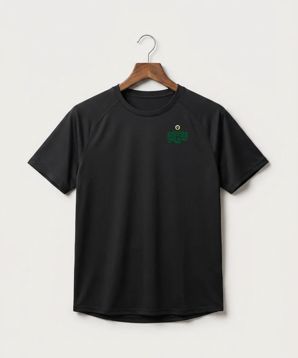 Ashwaubenon High School Soccer (Boys) - Black Tee - Left Chest