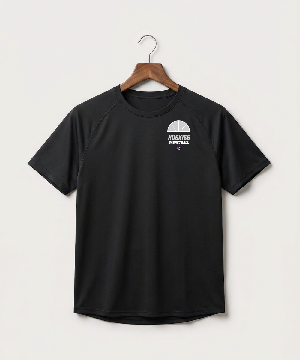 Albany High School Basketball (Boys) - Black Tee - Left Chest