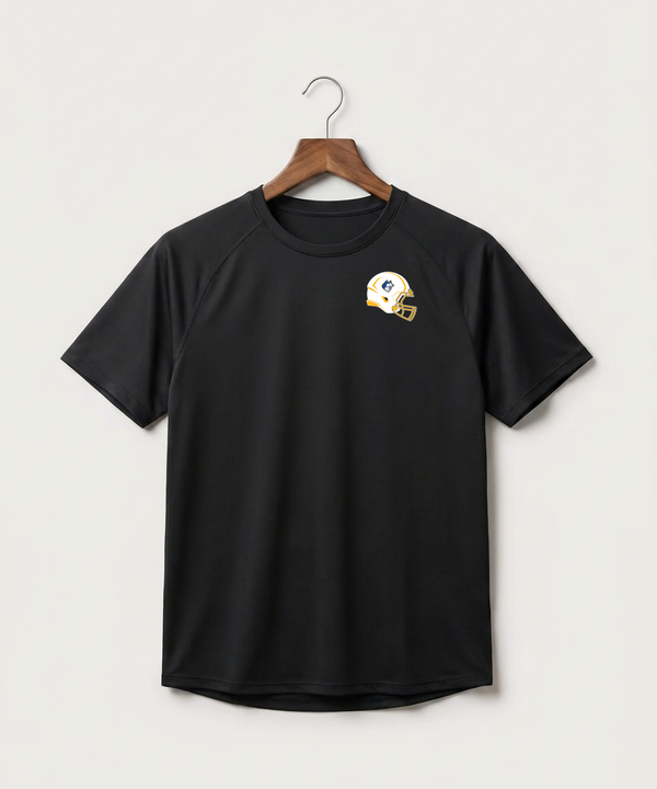 Bigfork Senior High School Football (Boys) - Black Tee - Left Chest