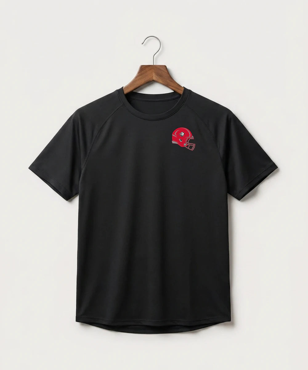 Buffalo High School Football (Boys) - Black Tee - Left Chest