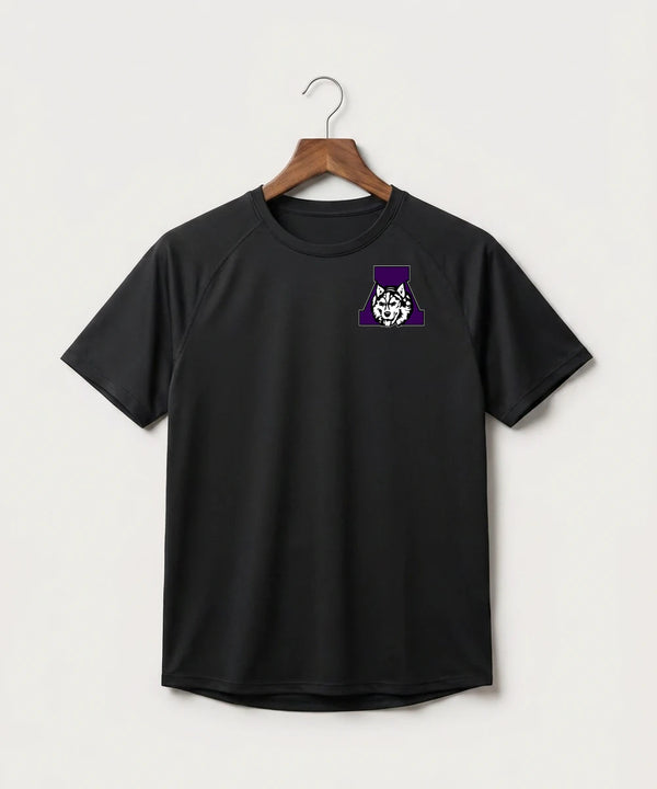 Albany High School Athletics - Black Tee - Left Chest