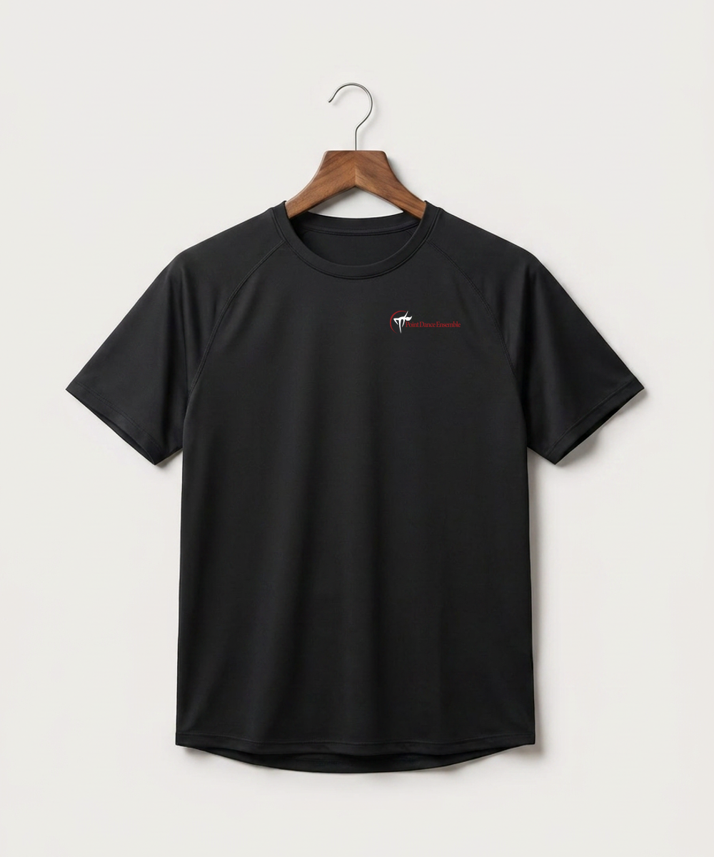 Point Dance Ensemble Dance - Black Tee - Left Chest