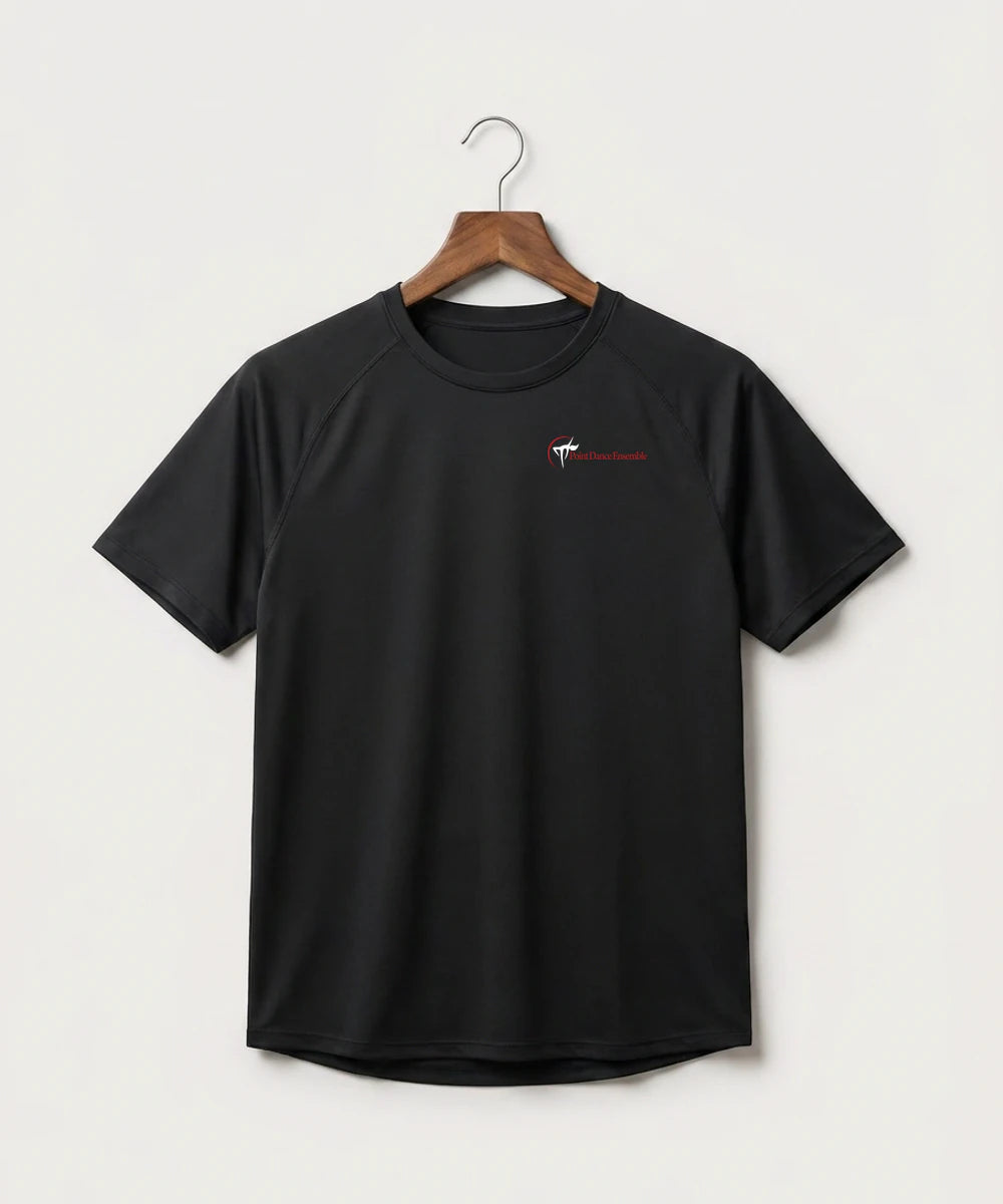 Point Dance Ensemble Dance - Black Tee - Left Chest