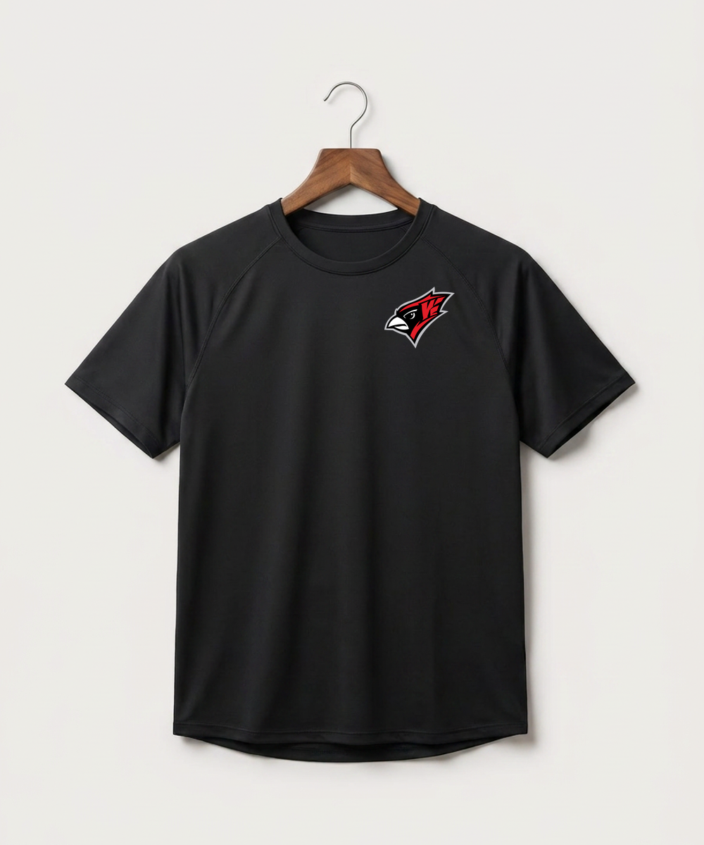 Willmar High School Athletics - Black Tee - Left Chest