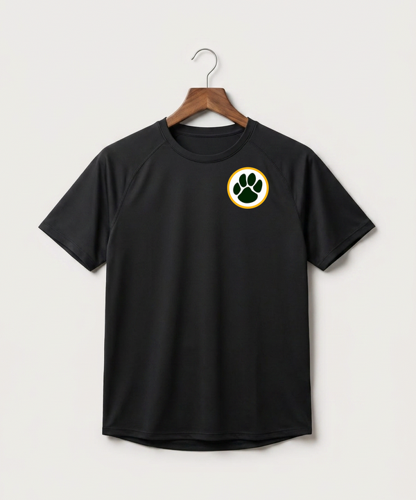 Ashwaubenon High School — Spirit Store - Black Tee - Left Chest