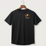Giltner High School Football - Black Tee - Left Chest