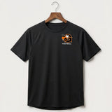 Giltner High School Football - Black Tee - Left Chest