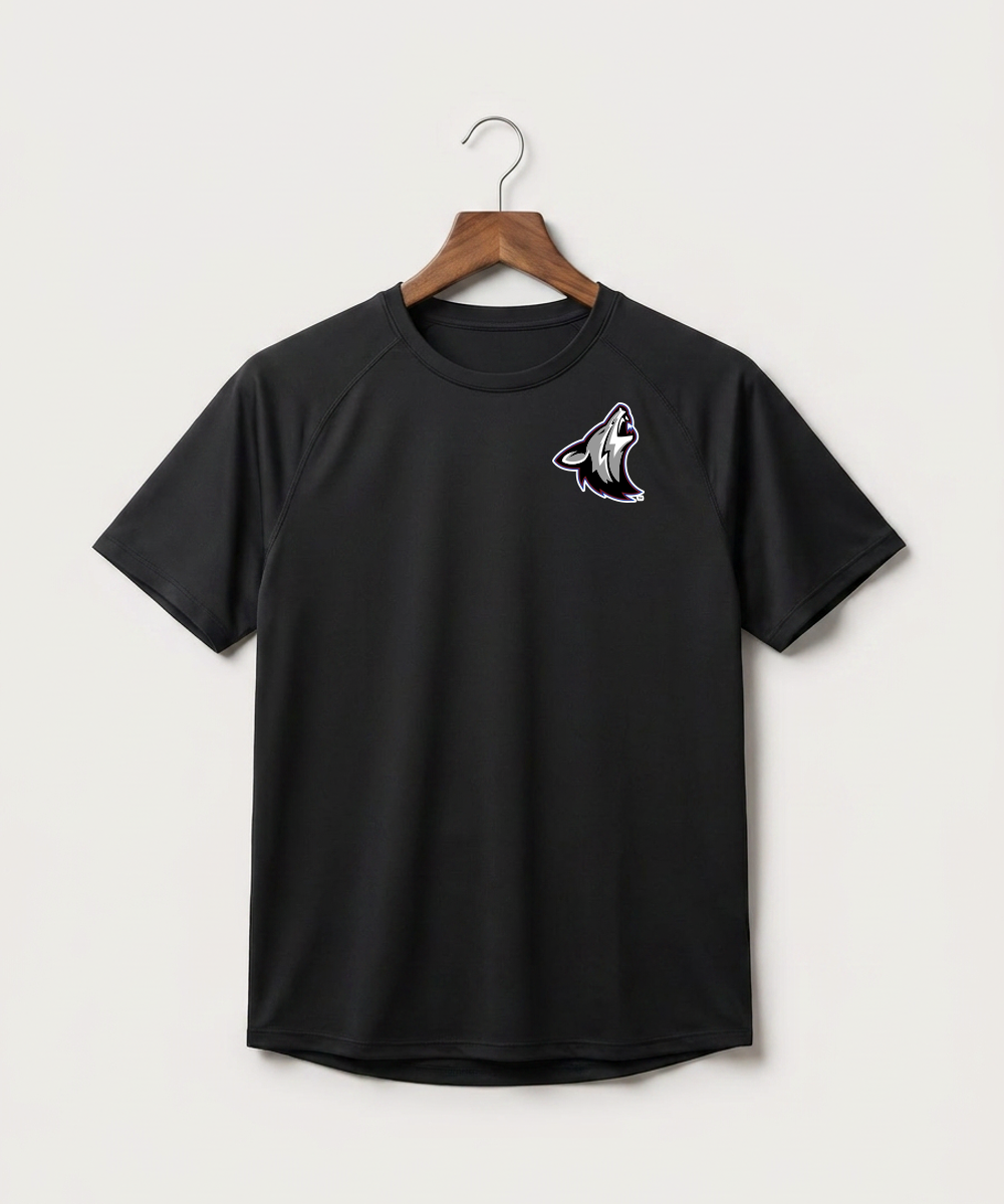 Heron Lake-Okabena High School Football (Boys) - Black Tee - Left Chest