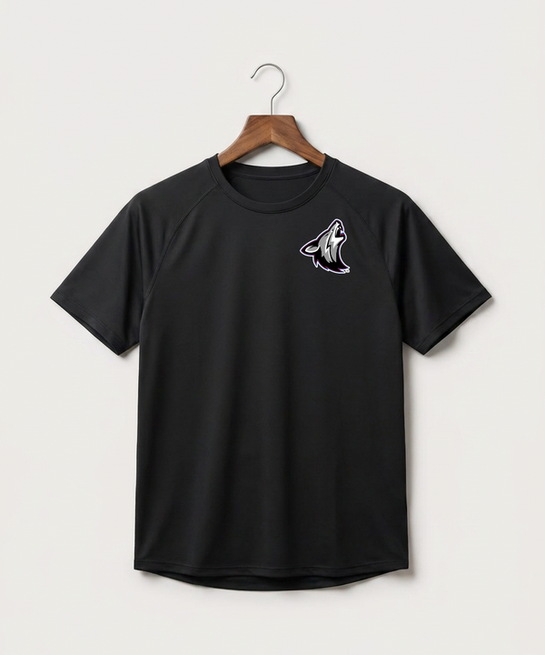 Heron Lake-Okabena High School Football (Boys) - Black Tee - Left Chest