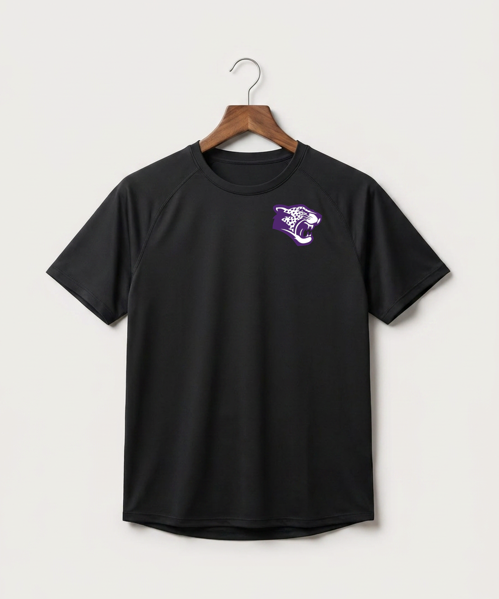 Granada-Huntley-East Chain/Truman Football (Boys) - Black Tee - Left Chest