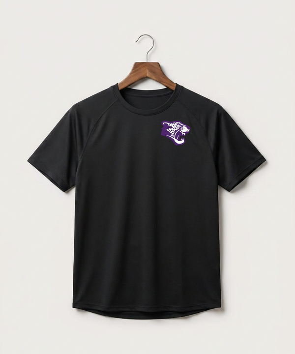 Granada-Huntley-East Chain/Truman Football (Boys) - Black Tee - Left Chest
