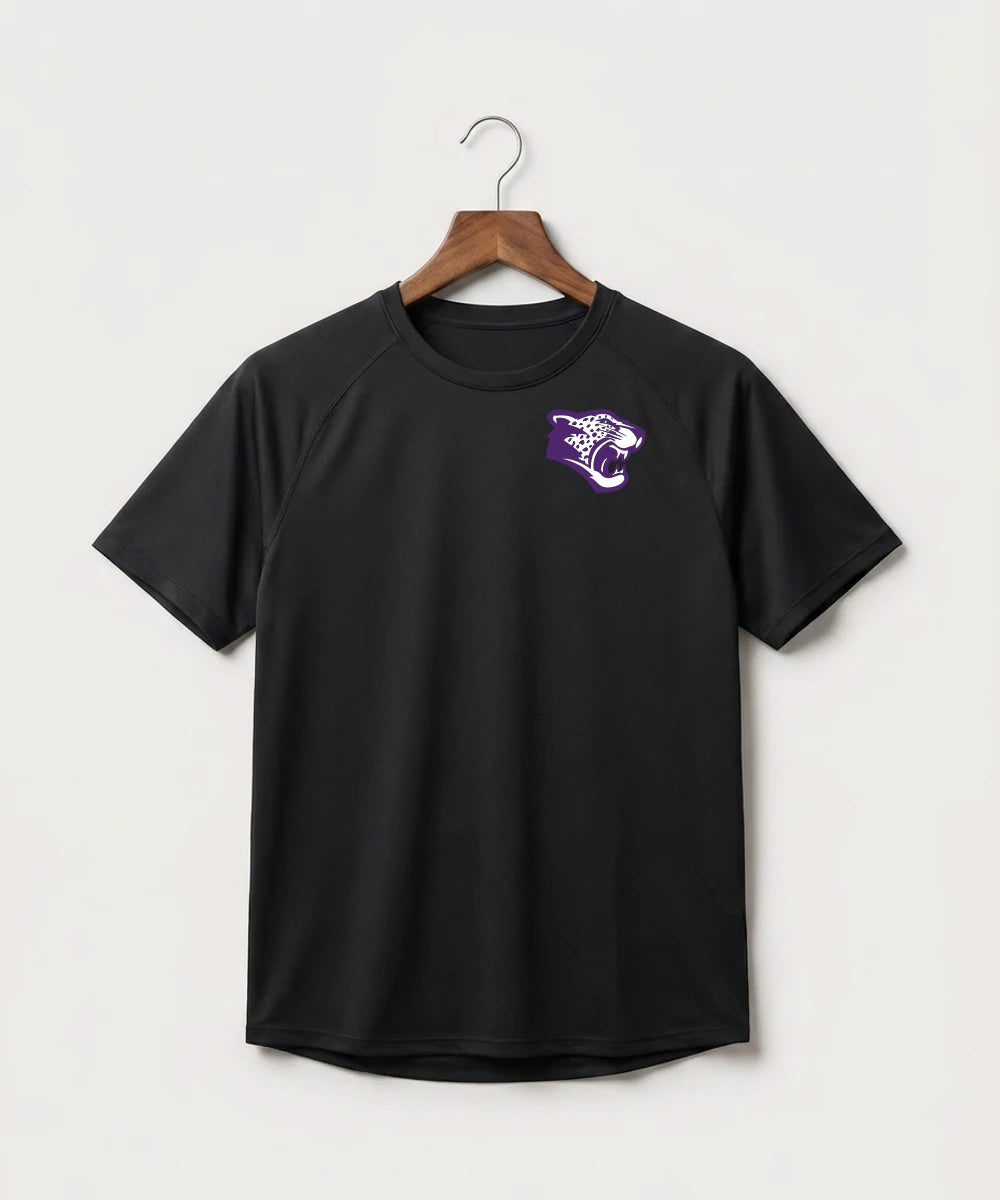 Granada-Huntley-East Chain/Truman Football (Boys) - Black Tee - Left Chest