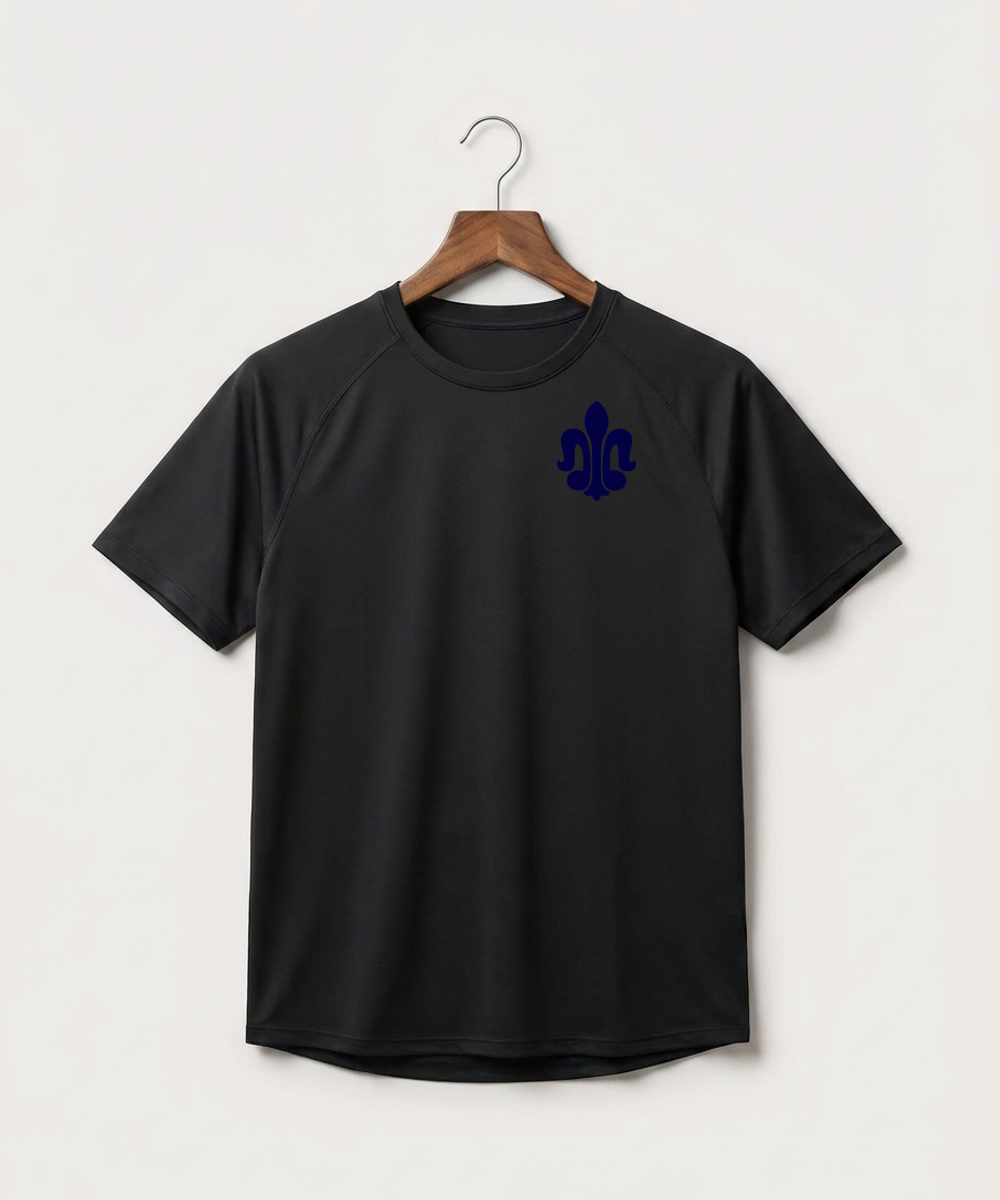 Saint Peter High School Athletics - Black Tee - Left Chest