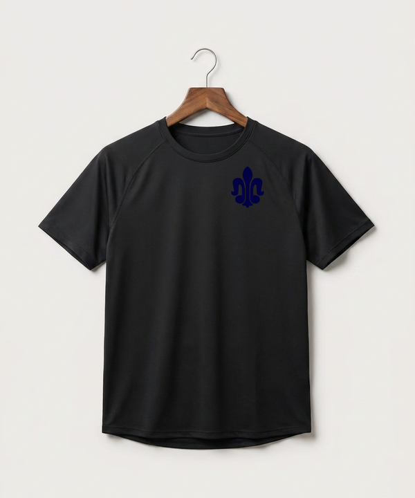 Saint Peter High School Athletics - Black Tee - Left Chest
