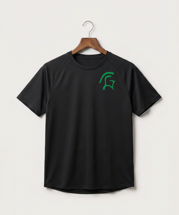 La Crescent High School Football (Boys) - Black Tee - Left Chest