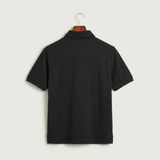 Polo HS Football general - Black Polo - Left Chest (back)