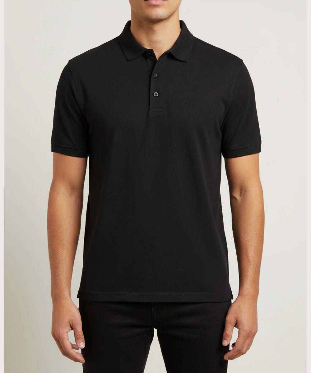 Notre Dame High School Team Store - Black Polo - Left Chest (model)