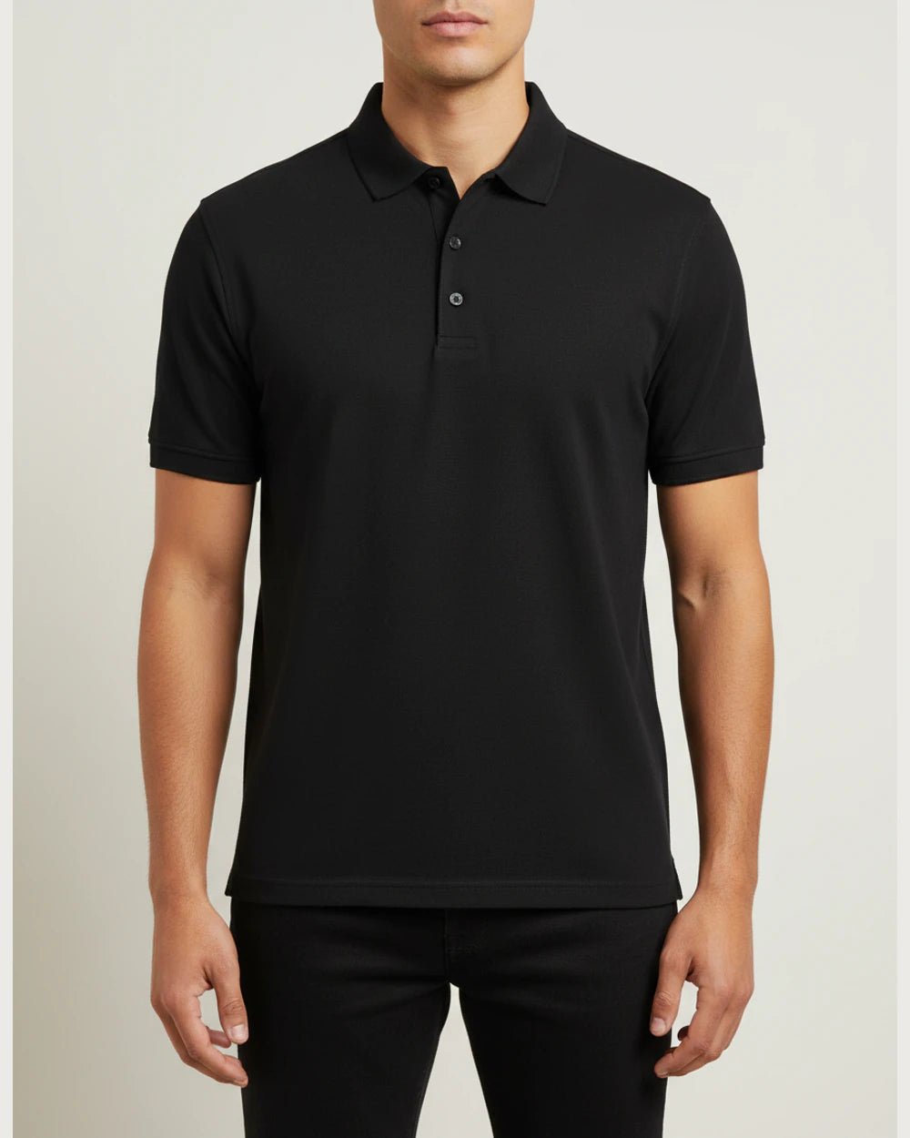 Notre Dame High School Team Store - Black Polo - Left Chest (model)